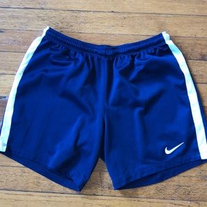 Nike Dark Navy Soccer Shorts- Dri Fit